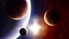 Outer space planets