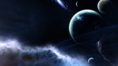 Outer space planets