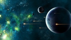 Outer space planets