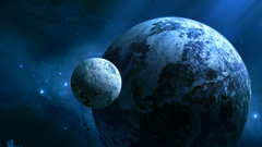 Outer space planets