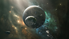 Outer space planets