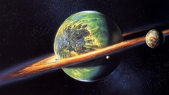 Outer space planets