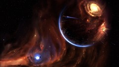 Outer space planets