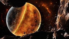 Outer space planets