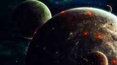 Outer space planets