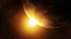 Outer space planets artwork