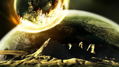 Outer space planets artwork