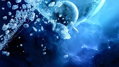 Outer space planets Asteroids