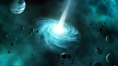 Outer space planets digital