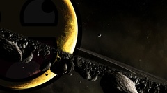 Outer space planets digital