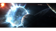 Outer space planets digital