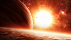 Outer space planets digital