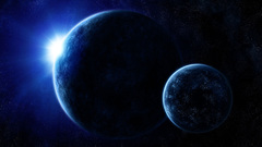 Outer space planets digital