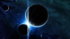 Outer space planets digital