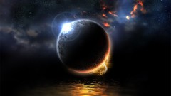 Outer space planets digital