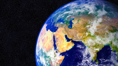 Outer space planets Earth