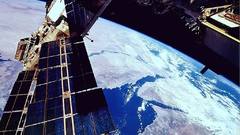 Outer space planets Earth