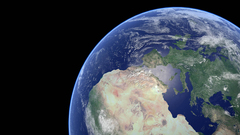 Outer space planets Earth