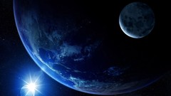 Outer space planets Earth