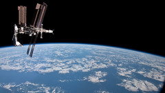 Outer space planets Earth