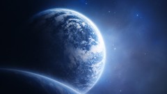 Outer space planets Earth