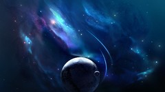 Outer space planets fantasy