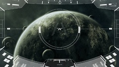 Outer space planets HUD