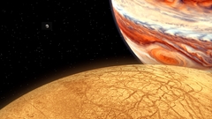 Outer space planets Jupiter