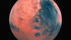 Outer space planets Mars