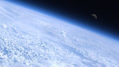 Outer space planets moon