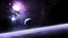 Outer space planets nebulae