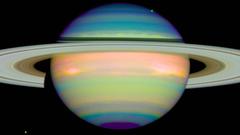 Outer space planets Saturn