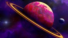 Outer space planets Saturn