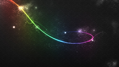 Outer space rainbows