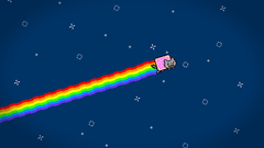 Outer space rainbows nyan