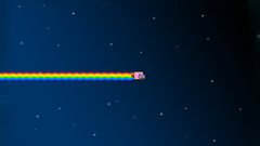 Outer Space rainbows nyan
