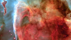 Outer space red galaxies