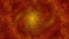 Outer space red orange