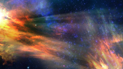 Outer space red Stars