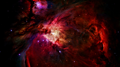 Outer space red Stars