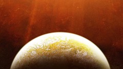 Outer space red yellow