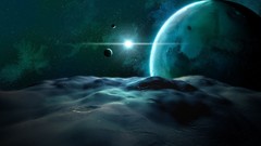 Outer space sand Stars