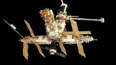 Outer space Satellite mir