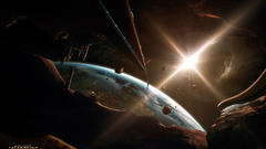 Outer space science fiction