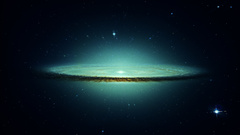 Outer space Sombrero Galaxy