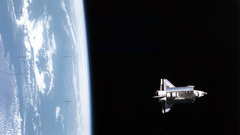 Outer space space shuttle