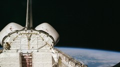 Outer space space shuttle