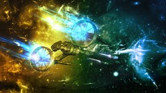 Outer space space shuttle