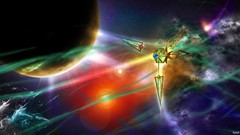 Outer space space shuttle