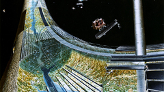 Outer space space station